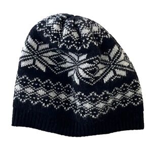 Portolano Nordic Beanie / Hat, Fair Isle Cashmere / Angora / Wool Blend